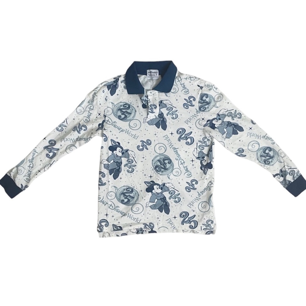 Walt Disney World 50th Vault Collection Long Sleeve Polo Shirt